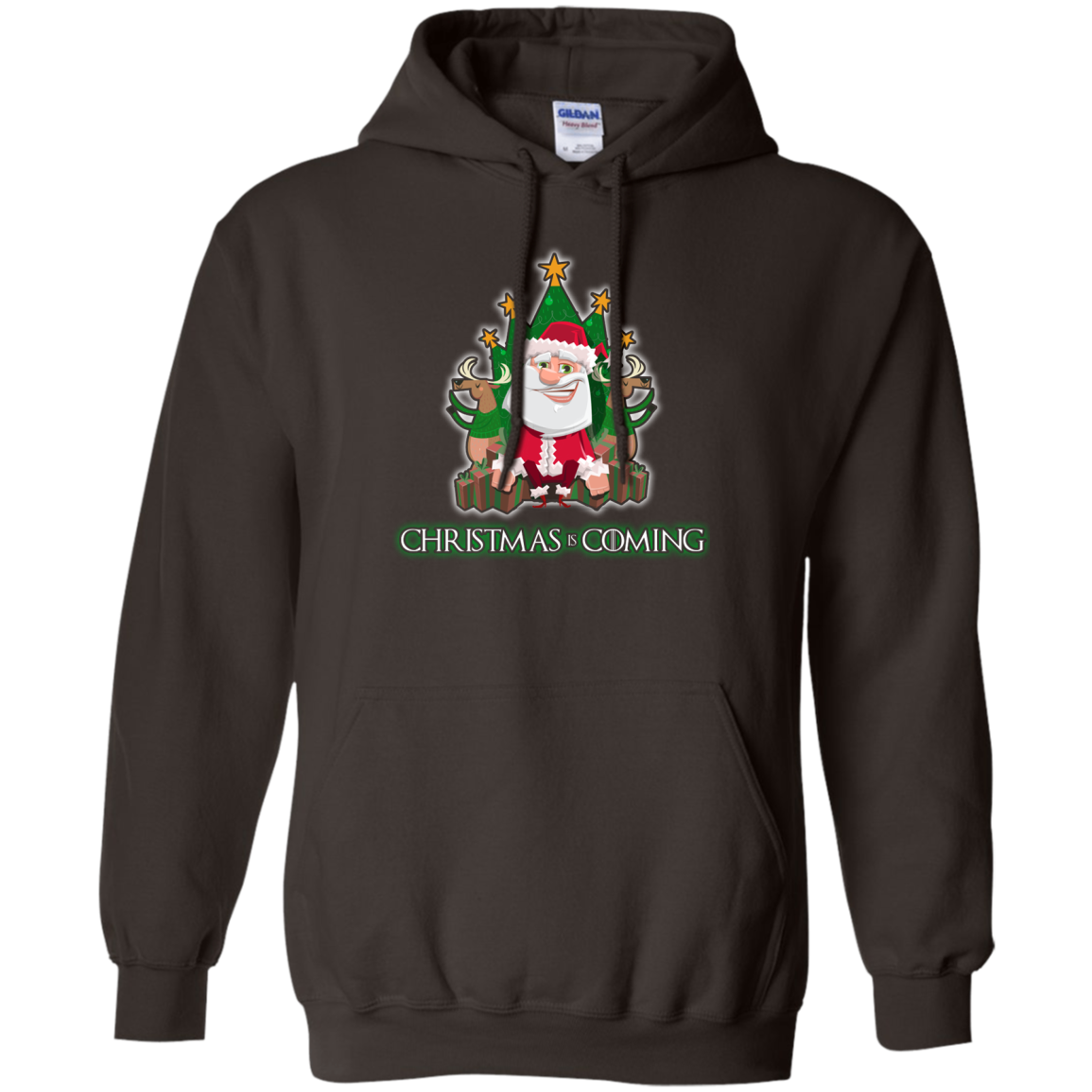 Christmas Is Coming T-shirt Dark Chocolate