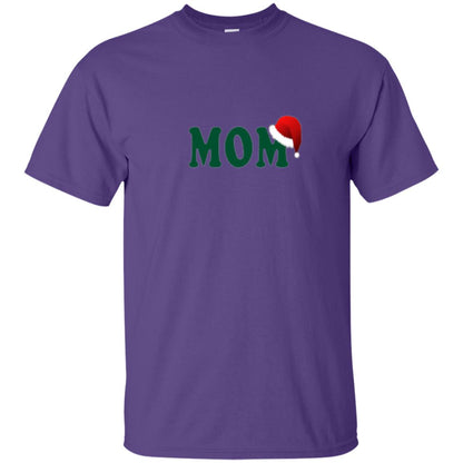 Christmas T-shirt Mom Santa Purple