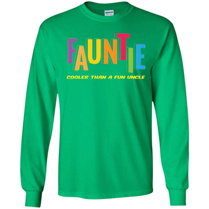 Aunt T-shirt Fauntie Cooler Than A Fun Uncle Irish Green