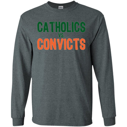 Football T-shirt Distressed Catholics Vs. Convicts 1988 Classic