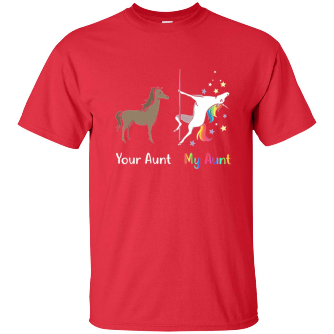 Unicorn T-shirt Your Aunt My Aunt Red