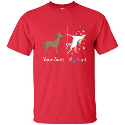 Unicorn T-shirt Your Aunt My Aunt Red