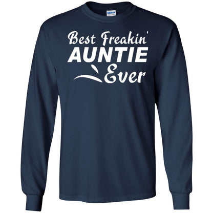 Aunt T-shirt Best Freakin' Auntie Ever Navy