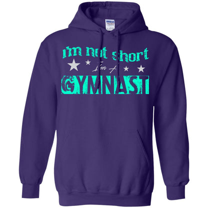 Gymnast T-shirt I_m Not Short I_m A Gymnast Purple