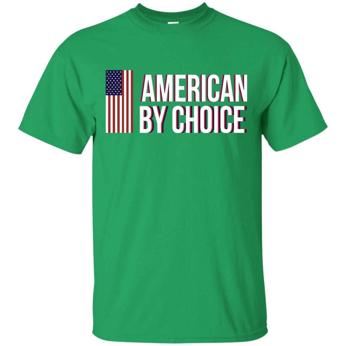 Flag Of American By Choice T-shirt Irish Green