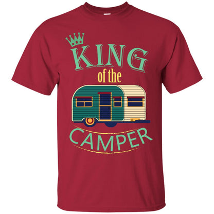 King Of The Camper Camping Lover Shirt Cardinal