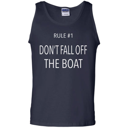 Cruise T-shirt Rule 1 Don_t Fall Off The Boat Navy