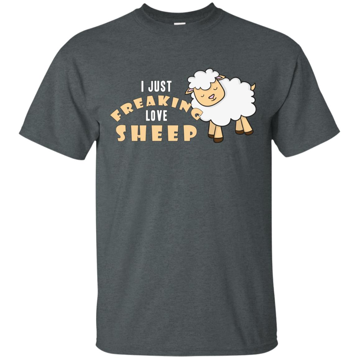 I Just Freaking Love Sheep Shirt Dark Heather