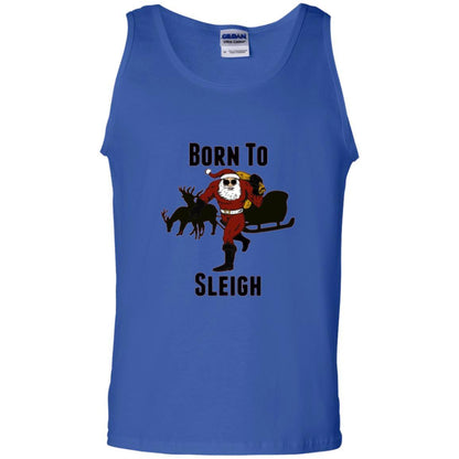 Christmas T-shirt Born To Sleigh T-shirt Royal