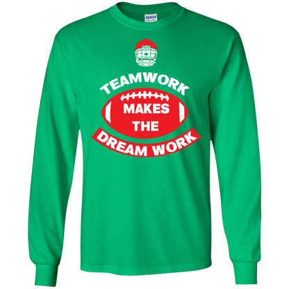 Football T-shirt TeamWork Makes The Dreamwork Irish Green