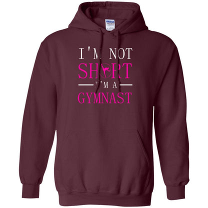 Gymer T-shirt I'm Not Short I'm A Gymnast Maroon