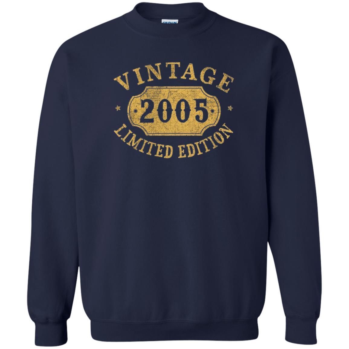 Brithday T-shirt Vintage 2005 Limited Edition Navy