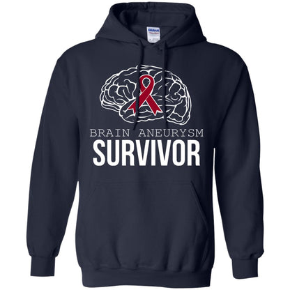 Brain Aneurysm Survivor T-shirt Navy