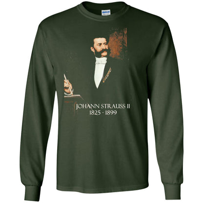 Musician T-shirt Johann Strauss Ii Forest Green