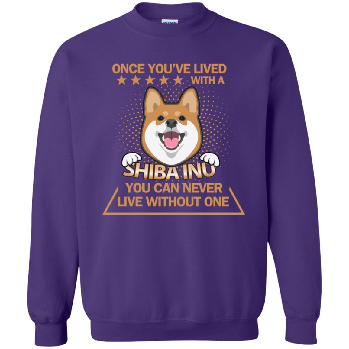 Once You've Lived With A Shiba Inu You Can Never Live Without One Shirt Purple