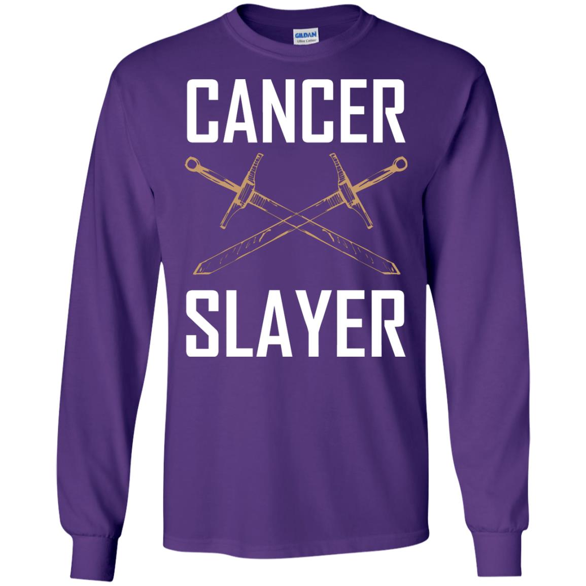 Cancer Slayer Cancer Survivor Shirt Purple