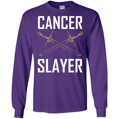 Cancer Slayer Cancer Survivor Shirt Purple