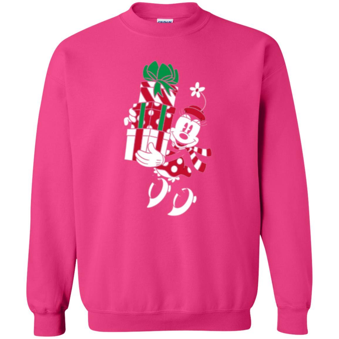 Christmas T-shirt Disney Minnie Mouse Christmas Gifts Heliconia
