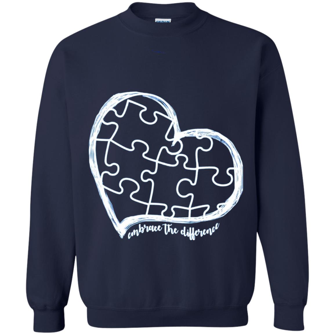 Autism Awareness Shirt Embrace Differences Navy