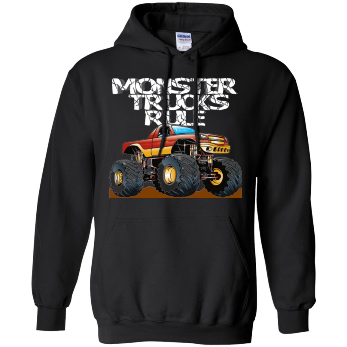 Monster Trucks Rule T-shirt Black