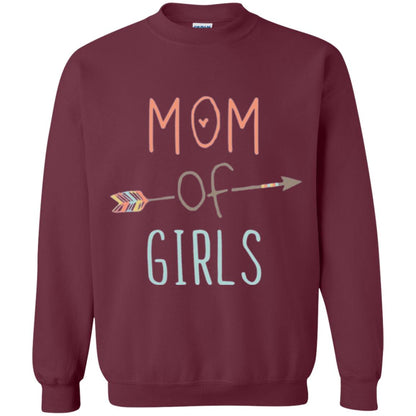 Mommy T-shirt Mom Of Girls Maroon