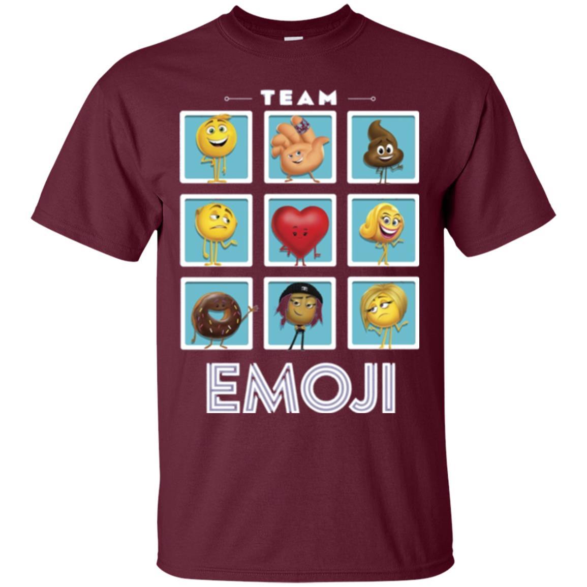 Film T-shirt Emoji Panels Graphic T-shirt Maroon