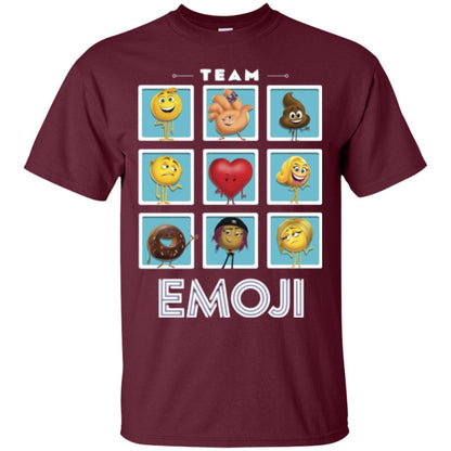 Film T-shirt Emoji Panels Graphic T-shirt Maroon