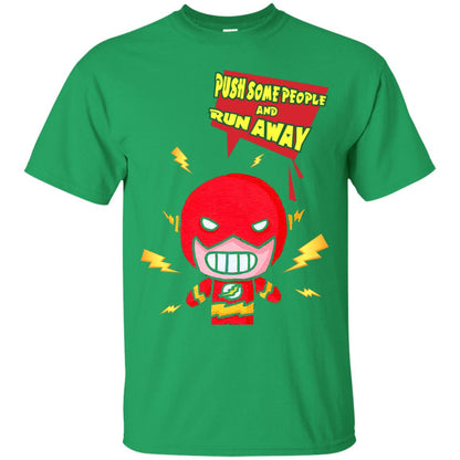 Push Some People And Run Away Shirt Irish Green