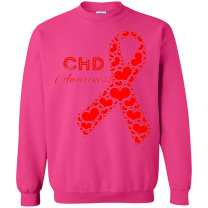 Chd Congenital Heart Defect Awareness T-shirt National Wear Red Heliconia