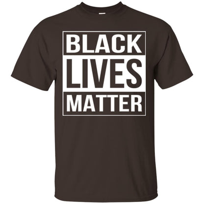 Political Protest T-shirt Black Lives Matter Dark Chocolate