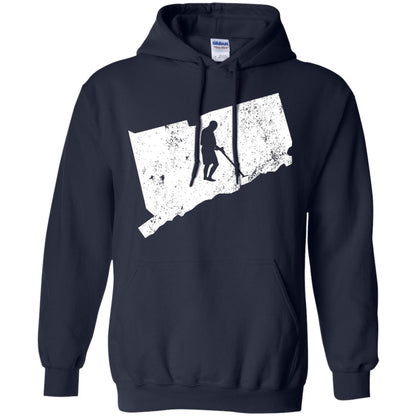 Connecticut Metal Detector Shirt Geocaching Swag Navy