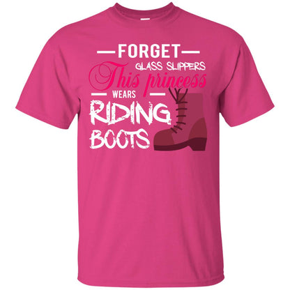 Forget Glass Slippers This Princess Wears Riding Boots Horse Riding T-shirt Heliconia