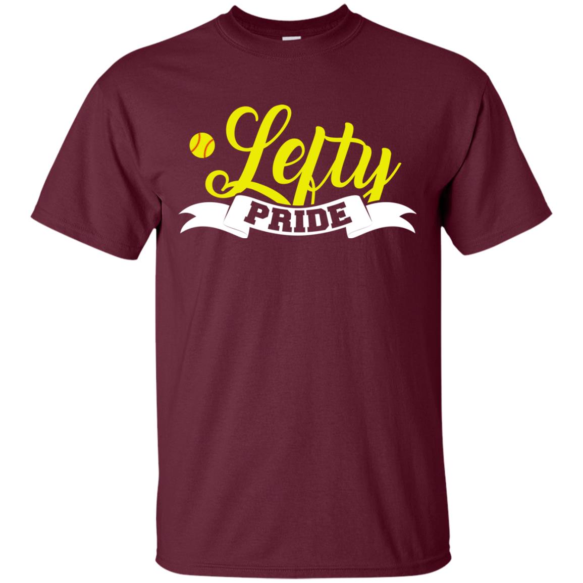 Lefty Pride Softball Shirt Maroon