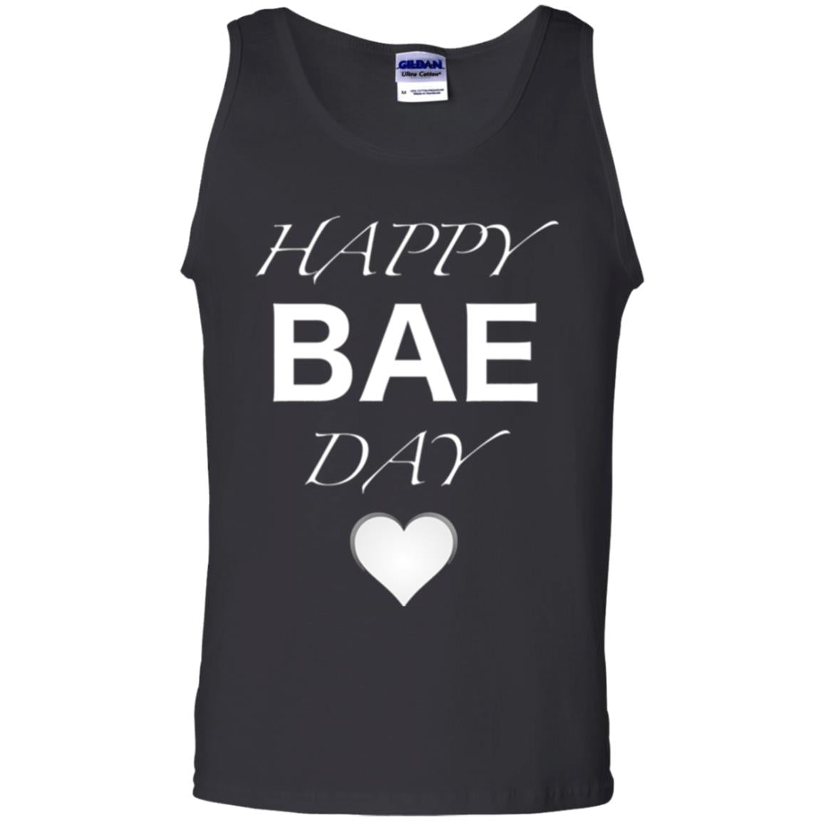 Valentine_s Day T-shirt Happy Bae Day Black