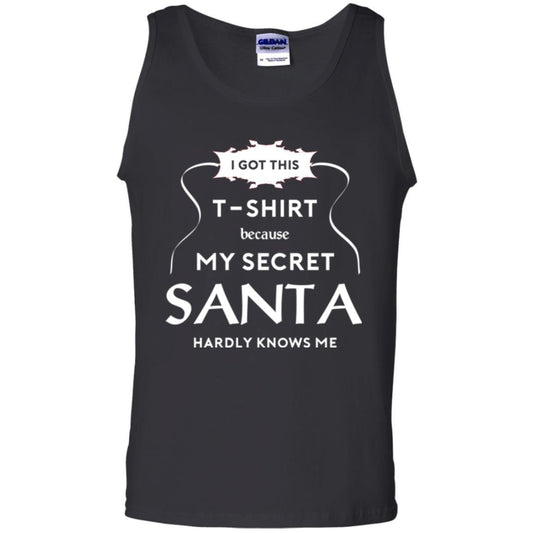 Christmas T-shirt I Got This T-shirt Because My Secret Santa Hardly Knows Me Black