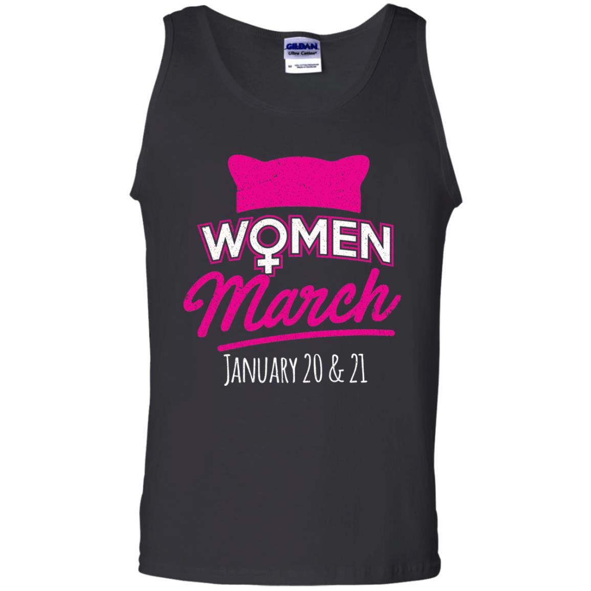 Women's Right T-shirt Women March January 2018 Pussycat Ears Hat