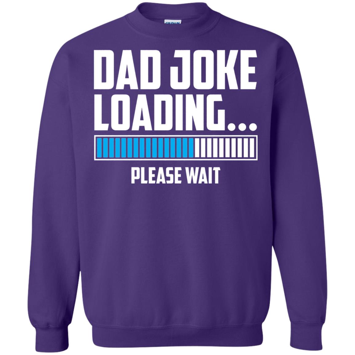 Dad Joke Loading Please Wait T-shirt Purple