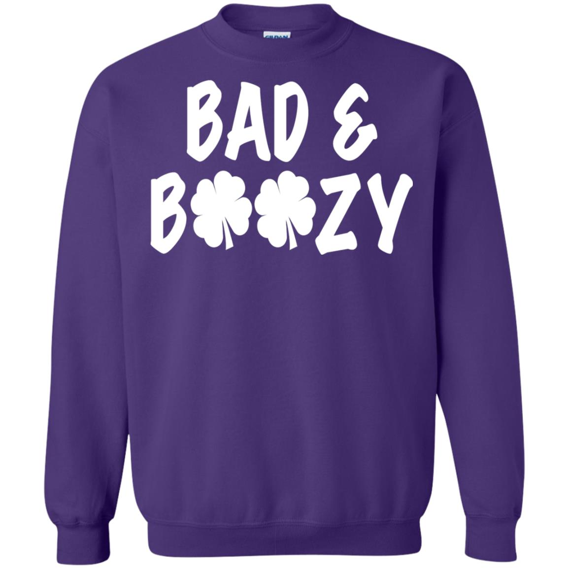 Bad And Boozy St. Patrick_s Day T-shirt Purple