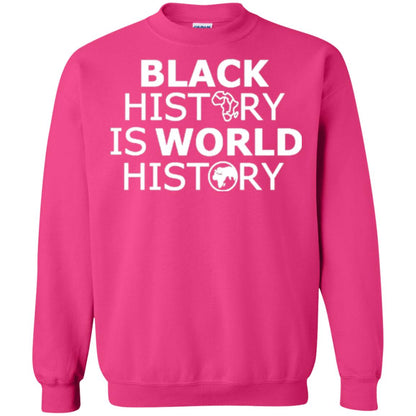 Black History Is World History T-shirt Heliconia
