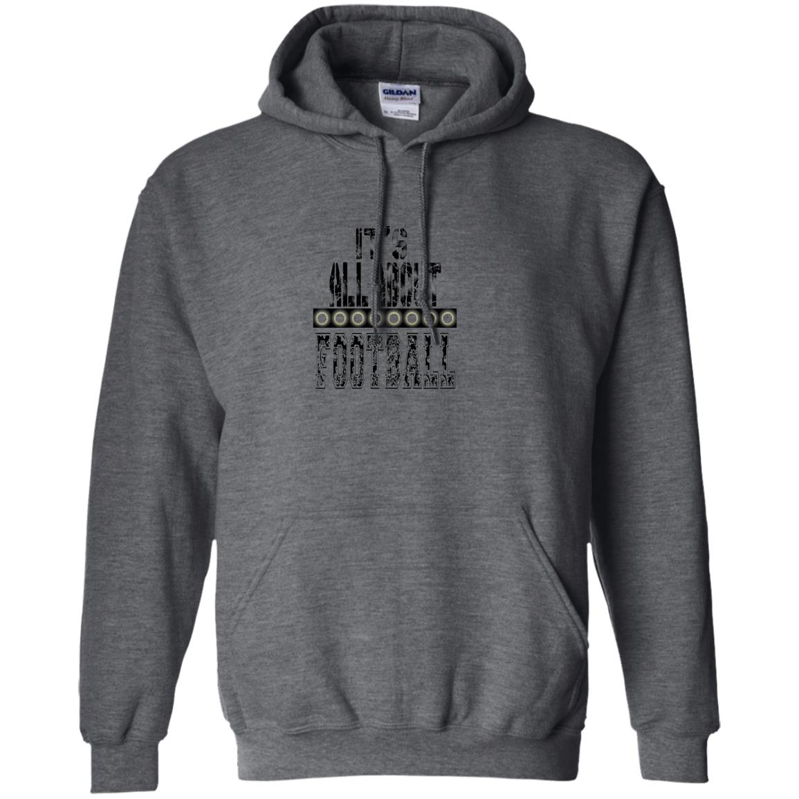 Football Lover T-shirt It_s All About Football Dark Heather