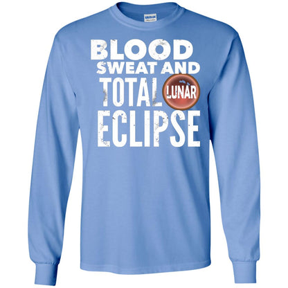 Total Lunar Eclipse 2018 Blood Sweat T-shirt Carolina Blue