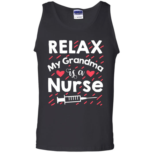 Relax My Grandma Is A Nurse Shirt Black