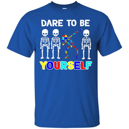 Dare To Be Yourself Autism Awareness Shirt Royal
