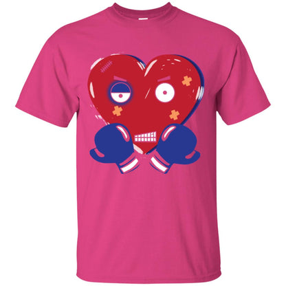 Sad Valentines Day T-shirt Patched Up Heart Heliconia