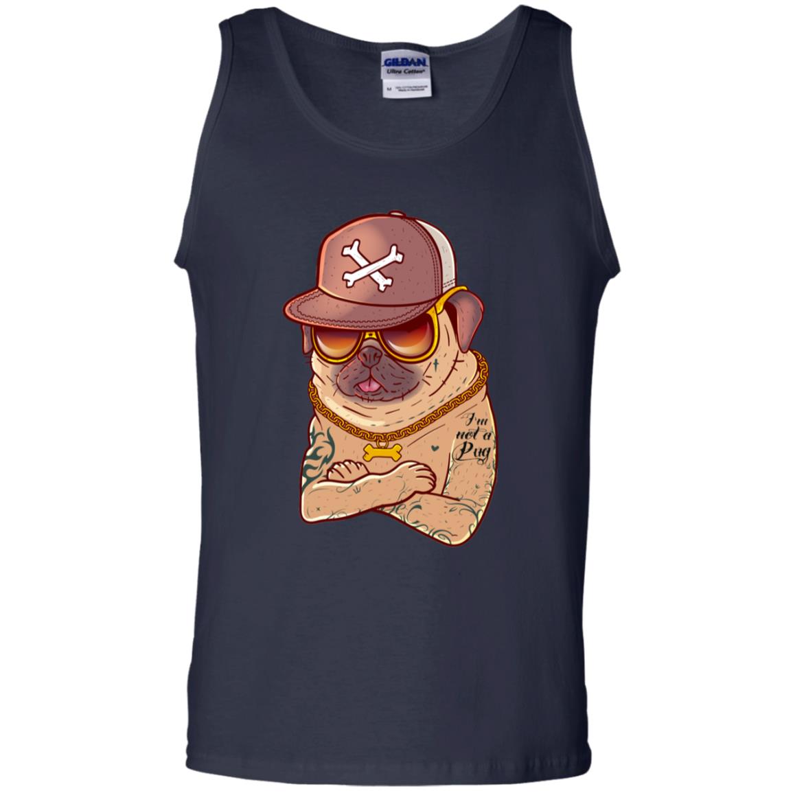 I'm Not A Pug Tattoo Dog Owner Shirt Navy