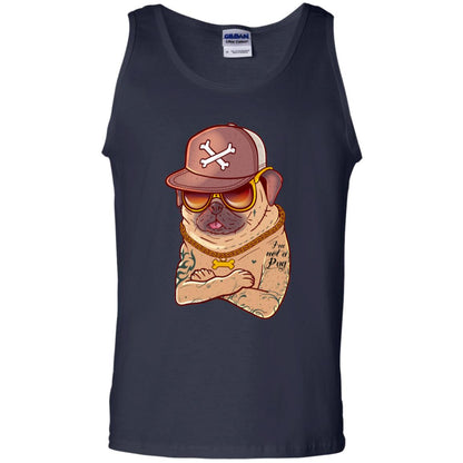 I'm Not A Pug Tattoo Dog Owner Shirt Navy