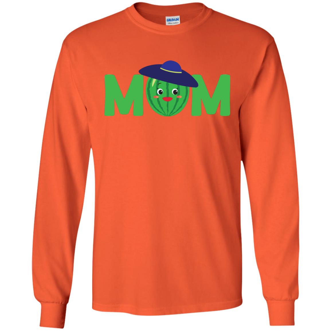 Mom Watermelon Funny Summer Melon Fruit Shirt For Mommy Orange