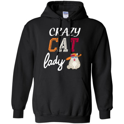 Crazy Cat Lady Chicken Shirt For Girls Womens Black