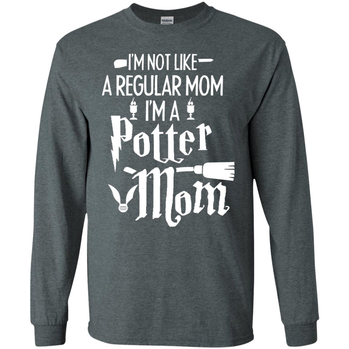 I'm Not Like A Regular Mom, I'm A Potter Mom Harry Potter Fan Shirt Dark Heather