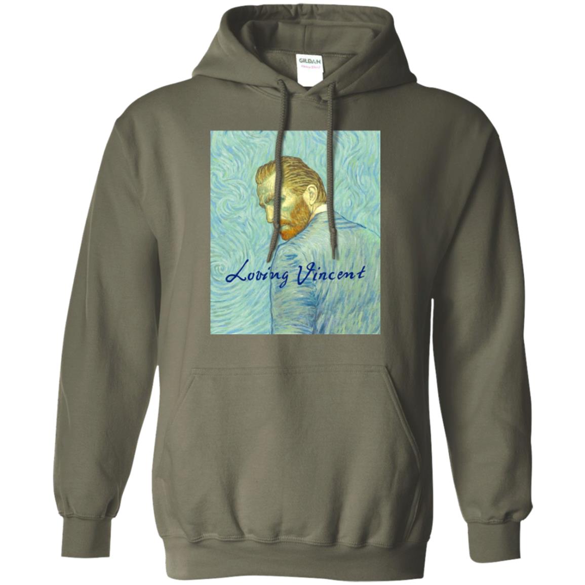 Movie Poster T-shirt Loving Vincent Military Green